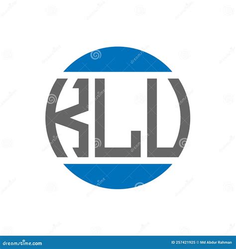 KLU Letter Logo Design on White Background. KLU Creative Initials Circle Logo Concept Stock ...