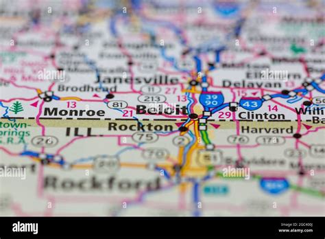 Beloit on a map hi-res stock photography and images - Alamy