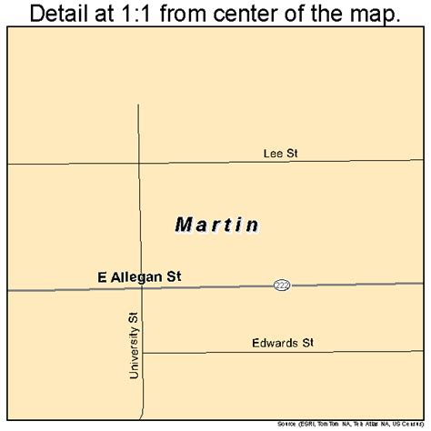 Martin Michigan Street Map 2651980