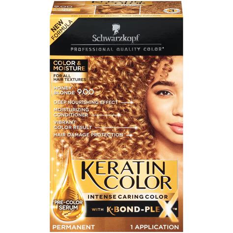 Schwarzkopf Keratin Color, Color & Moisture Permanent Hair Color Cream ...