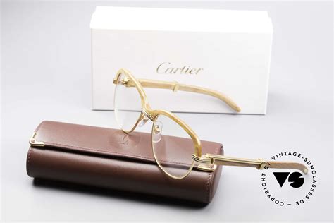 Glasses Cartier Malmaison Bubinga Precious Wood Frame | Vintage Sunglasses