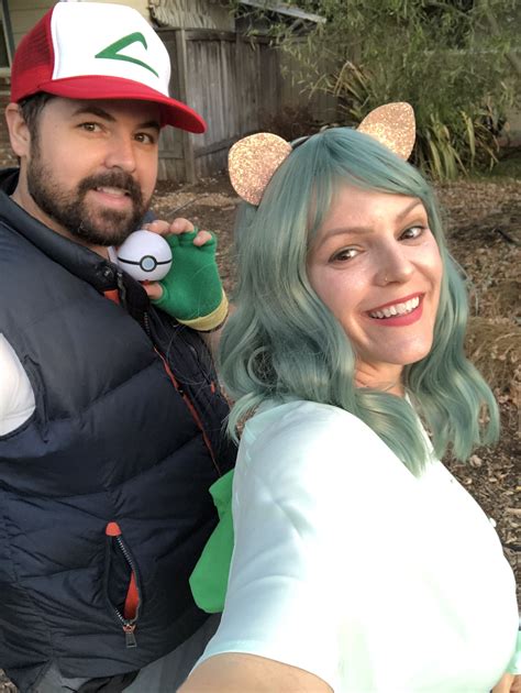 DIY couples costume - Pokemon Ash and Bulbasaur