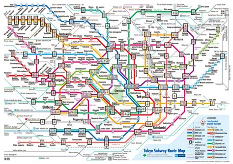 Tokio U-Bahn-Karte, Japan