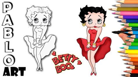 How To Draw Betty Boop Cartoon Characters Drawing Tutorials Drawing ...