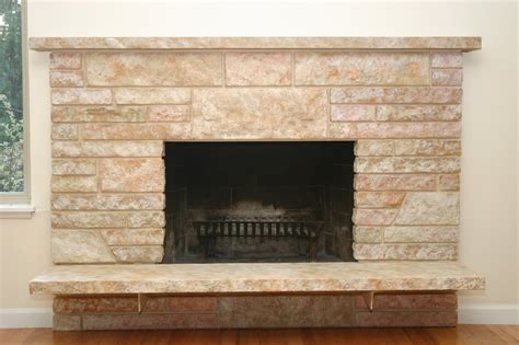 * Remodelaholic *: Restoring A Painted Stone Fireplace