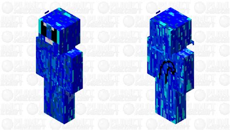 Blue Cute Cat Minecraft Skin