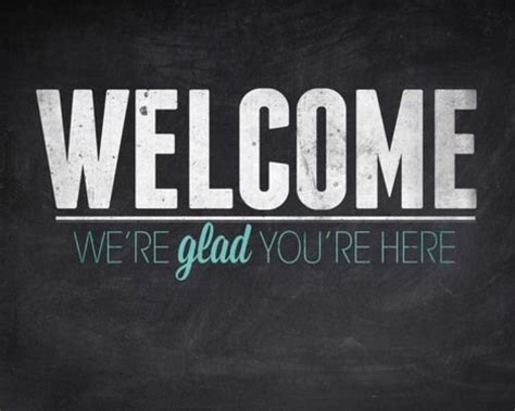 Slate Welcome Banner | Outreach | Church lobby design, Church banners ...