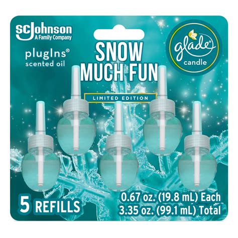 Glade Plug In Refills, 5 Refills, Electric Scented Oil, Snow Much Fun - Walmart.com