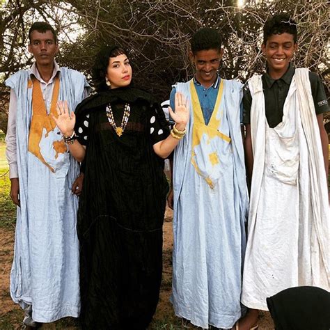 Dressed up as a Mauritanian bride in the traditional Mulahfa by the ...