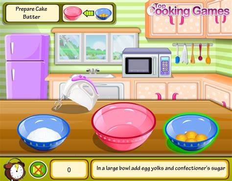 Jeu cuisine un gâteau au chocolat gratuit en ligne