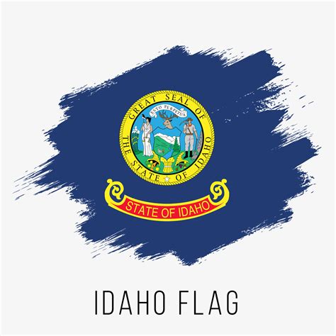 USA State Idaho Grunge Vector Flag Design Template 18811270 Vector Art ...