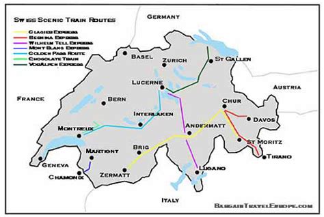 Switzerland Scenic Trains - Long Distance Panoramic Trains - Mountain ...