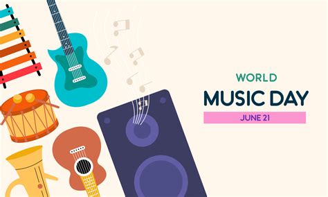 World music day with musical instruments vector 22477250 Vector Art at Vecteezy