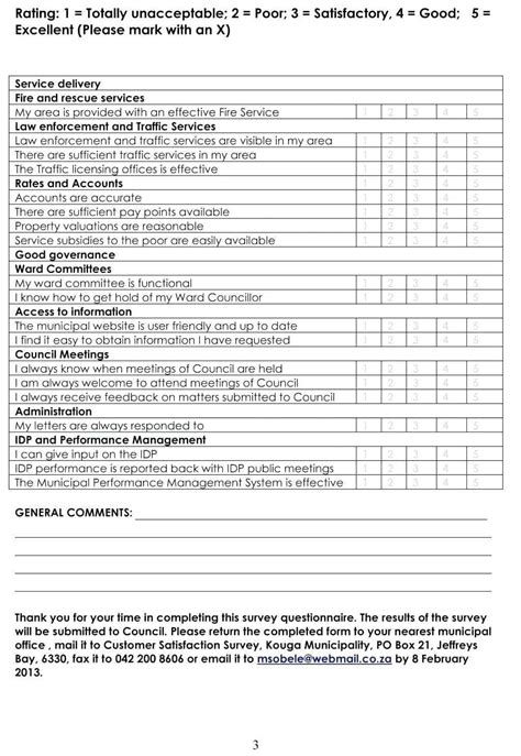 Checklist Examples Survey Best Of College Restaurant With Regard To ...