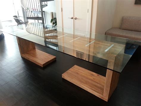 Custom Made Glass Dining Room Tables | Modern glass dining table, Glass ...