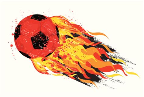 Flaming Soccer Ball Stock Illustration - Download Image Now - iStock