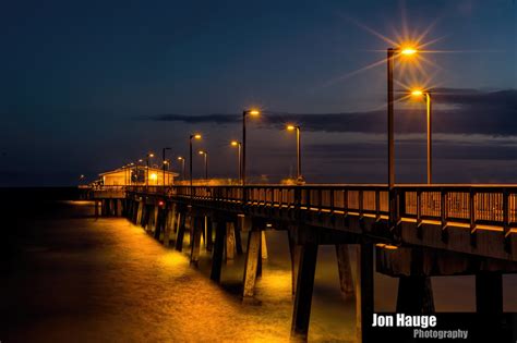 Jon Hauge Photographer | Dusk at the Gulf State Park Pier