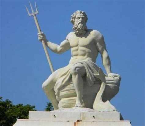 Poseidon God Statue