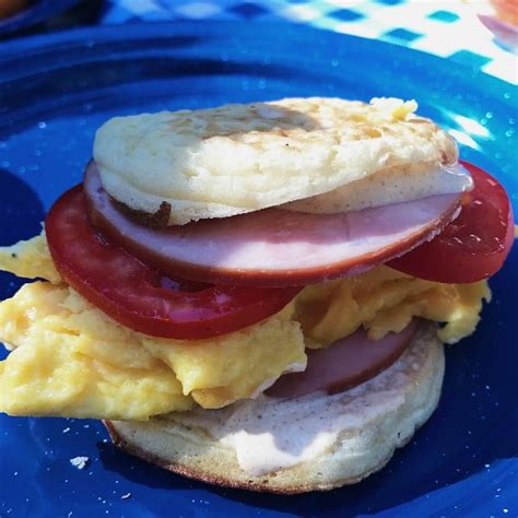 Canadian Bacon Egg Breakfast Sandwiches - Reluctant Entertainer