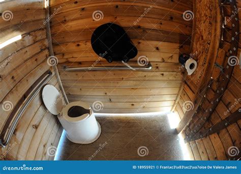 Drop Toilet At Campsite, Alaska, US Stock Image - Image: 18955921