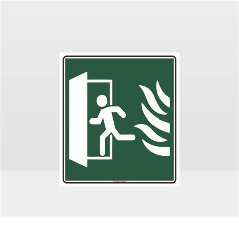 Fire Exit Green Sign (Square) - Fire Sign - HAZARD SIGNS NZ