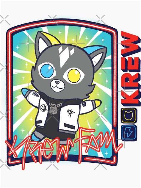 "Krew Fam Plush" Sticker for Sale by FunnehGacha | Redbubble