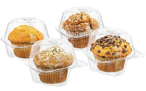 Fresh Bakery Muffins | 4 Individually Wrapped Muffins Included | Flavors Are Corn, Blueberry ...