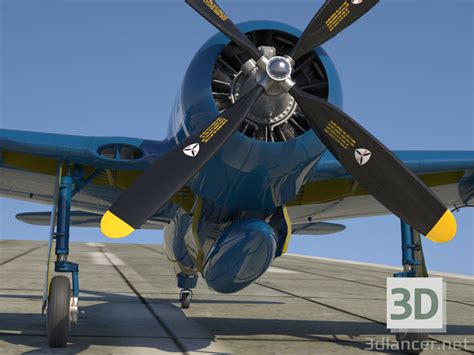 3d model Grumman F8F-2 Bearcat | 62796 | 3dlancer.net