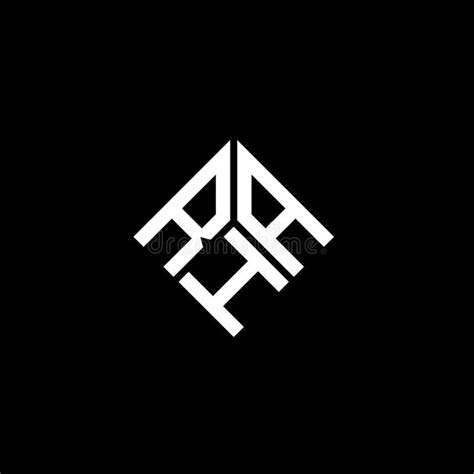 RHA Letter Logo Design on Black Background. RHA Creative Initials ...