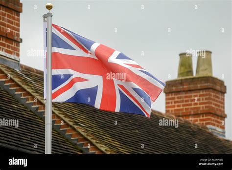 Flag of the United Kingdom in Church Crookham, Hampshire, England ...