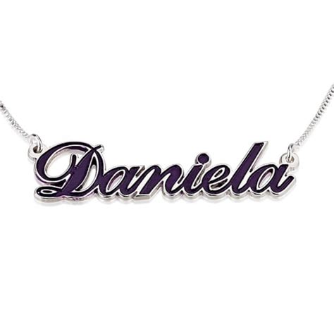 Sterling Silver Color Name Necklace - Free Shipping!