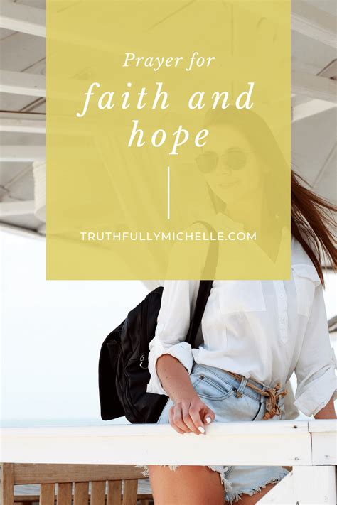 Prayer for Faith and Hope in the Unknown | Truthfully, Michelle