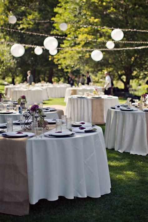 Burlap Runner On Round Table | Burlap runner on round tables | Wedding ...