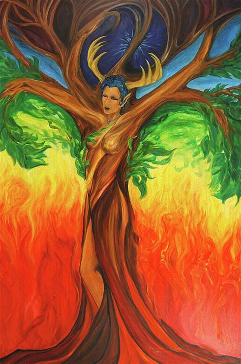 Awakening the Chakra Tree Painting by Jennifer Christenson