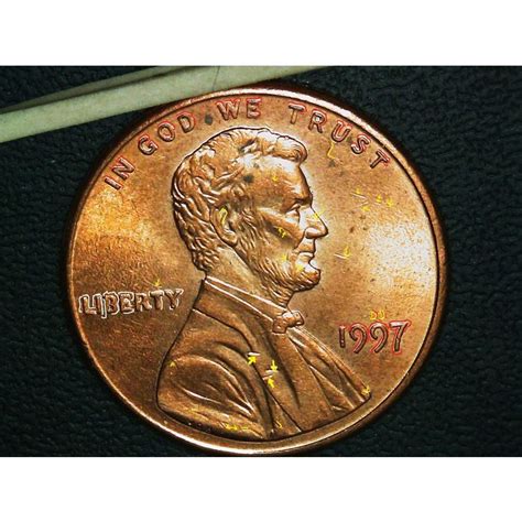 1997 Lincoln Memorial Penny. AU Errors. Marked pictures. on eBid United States | 217353048