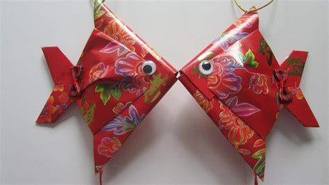 CNY TUTORIAL NO. 28 - Small Angpow Fish | Chinese new year crafts ...