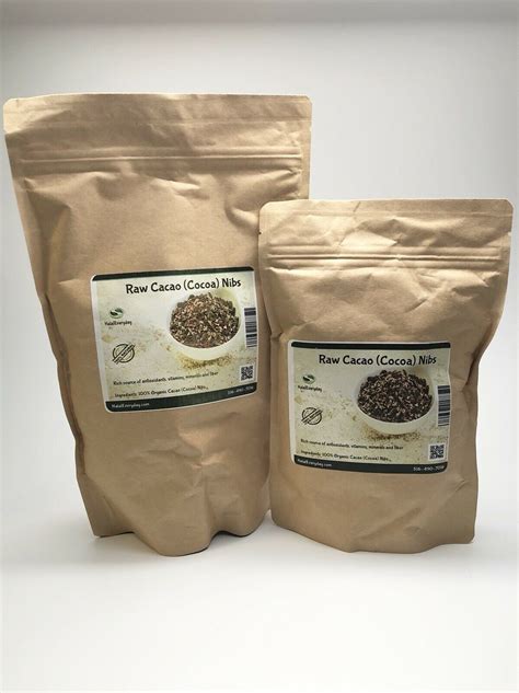 Raw Cacao / Cocoa Nibs 100% Pure Raw Premium Quality - Etsy