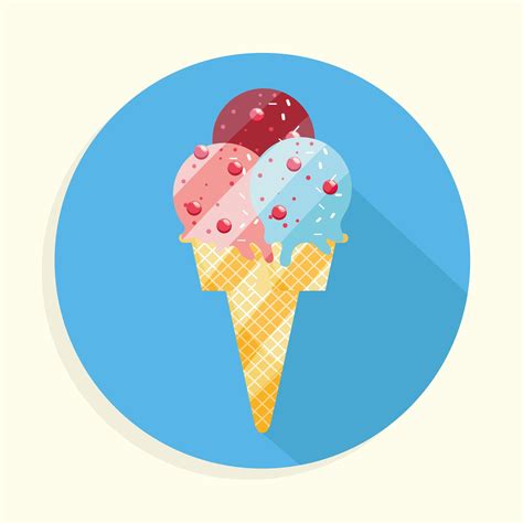 ice cream with sprinkles 2594921 Vector Art at Vecteezy