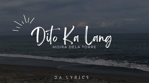 Dito Ka Lang By Moira Dela Torre ( LYRICS ) Chords - Chordify