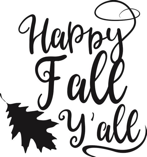 Happy Fall Y'all Free SVG Files