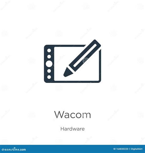 Wacom Icon Vector. Trendy Flat Wacom Icon from Hardware Collection Isolated on White Background ...