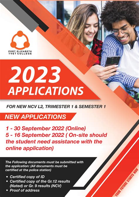 2023 Applications – PE TVET College