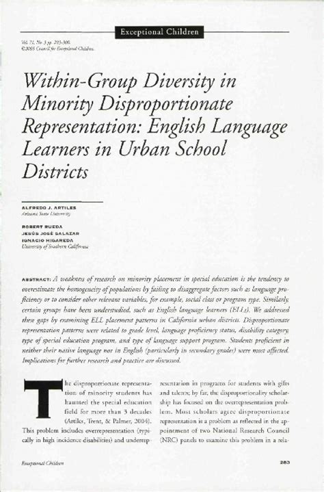 (PDF) Within-Group Diversity in Minority Disproportionate ...