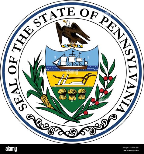 accurate correct pennsylvania state seal newly expertly reconstructed ...