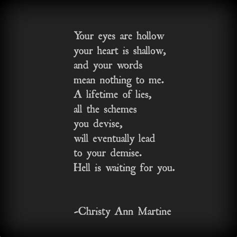 Hollow - dark poems poetry quotes by Christy Ann Martine # ...