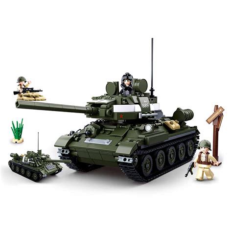 Wwii t 34 85 medium tank 2 in 1 building brick kit 687 pcs – Artofit