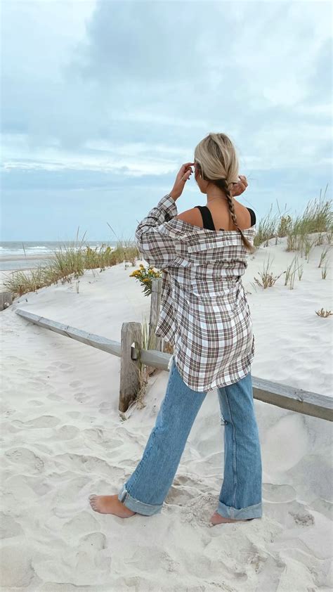 fall beach aesthetic | Beach outfit, Fall beach outfits, Beachy outfits