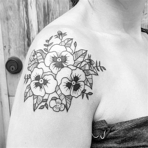 9 Ravishing Pansy Tattoo Designs With Images | Styles At LIfe