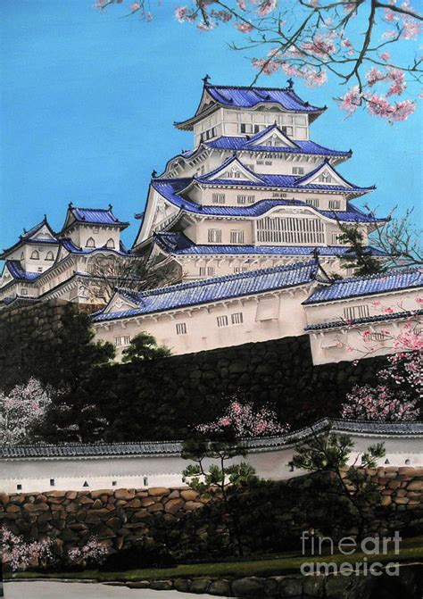 Japanese Castle Painting at PaintingValley.com | Explore collection of Japanese Castle Painting