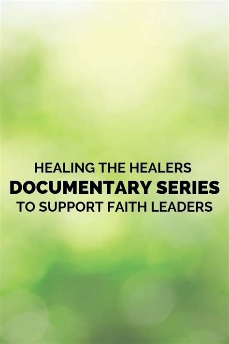 'Healing the Healers' Documentary Series to Support Faith-Leaders https://churchtechtoday.com ...